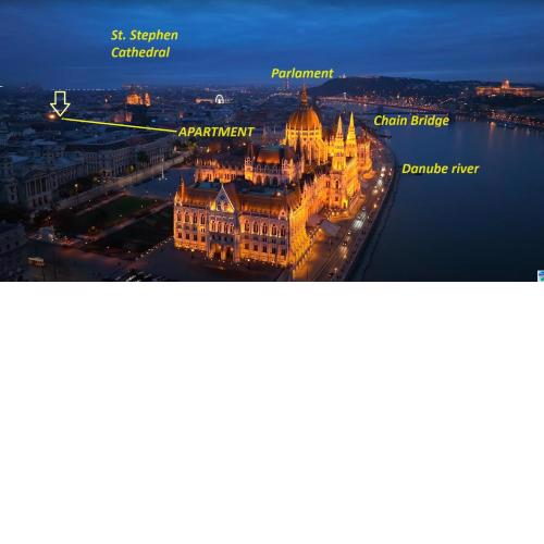 60m2 Between of Chain bridge, Cathedral, Parlament,Castle district