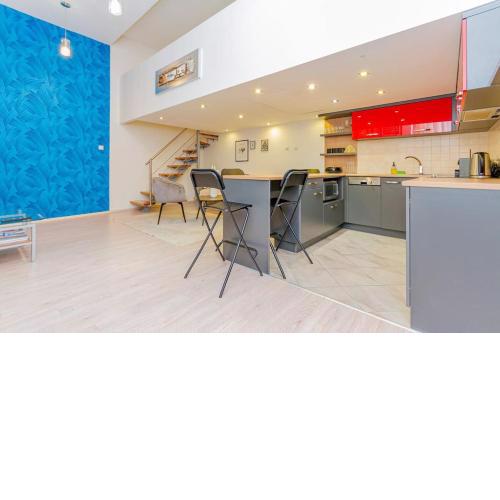 Colorful Cityscape Retreat by NW