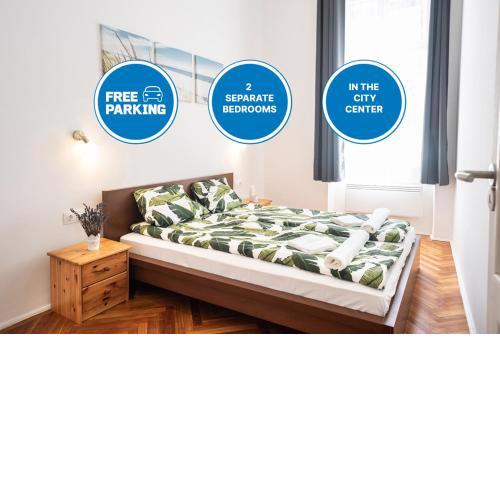 Free Parking - DOB50 spacious apartment - 2 separate bedroom, 5 people, AC, WIFI