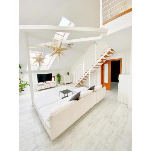 Loft with Rooftop and Free parking in Garage