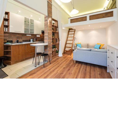 Rumbach Studio with mezzanine