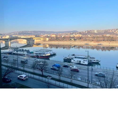 Unique view on Danube, Margaret Island, Buda Hills